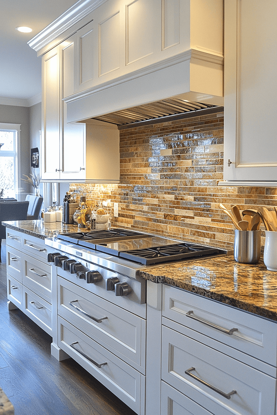 brown granite countertops