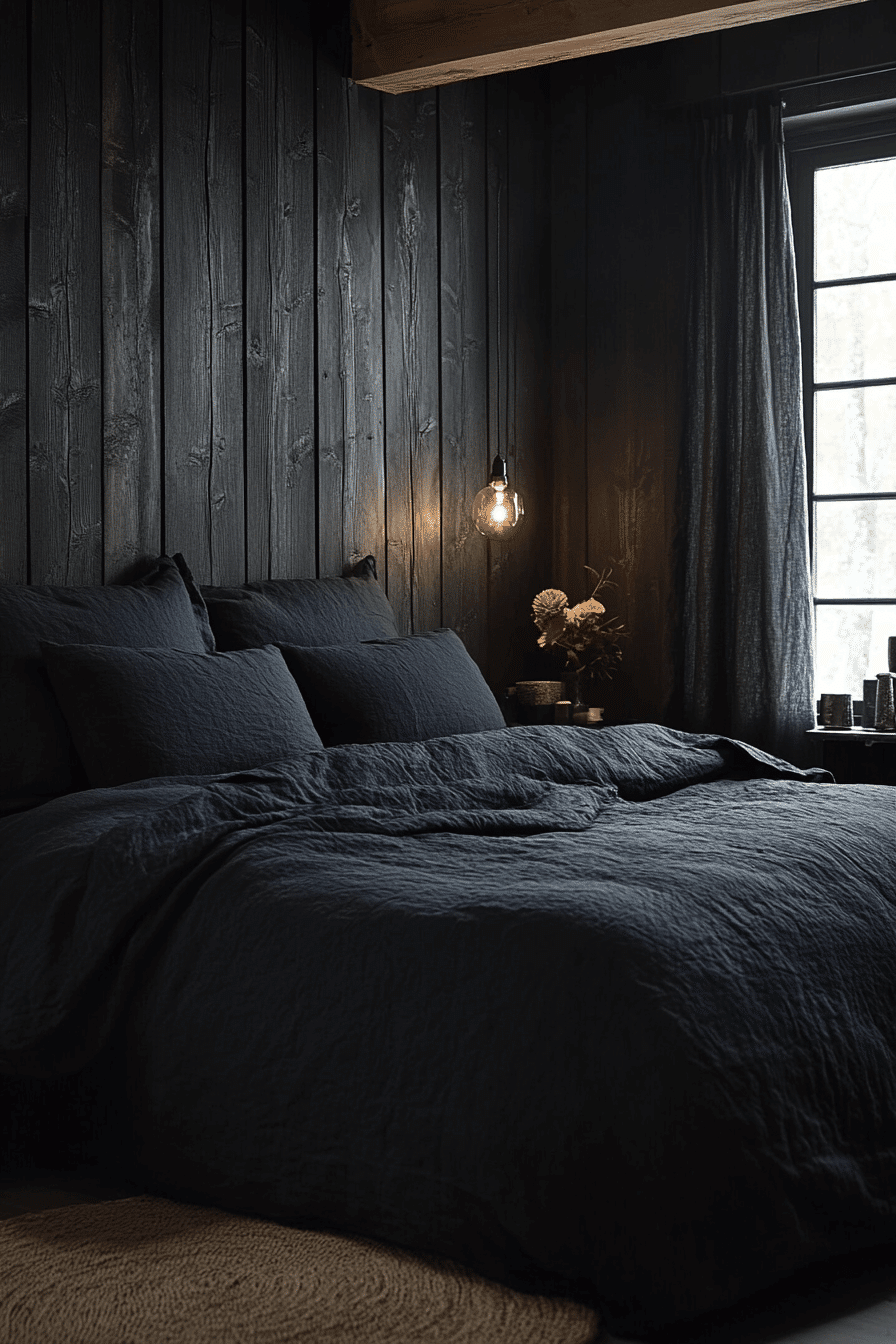 dark cottagecore bedroom
