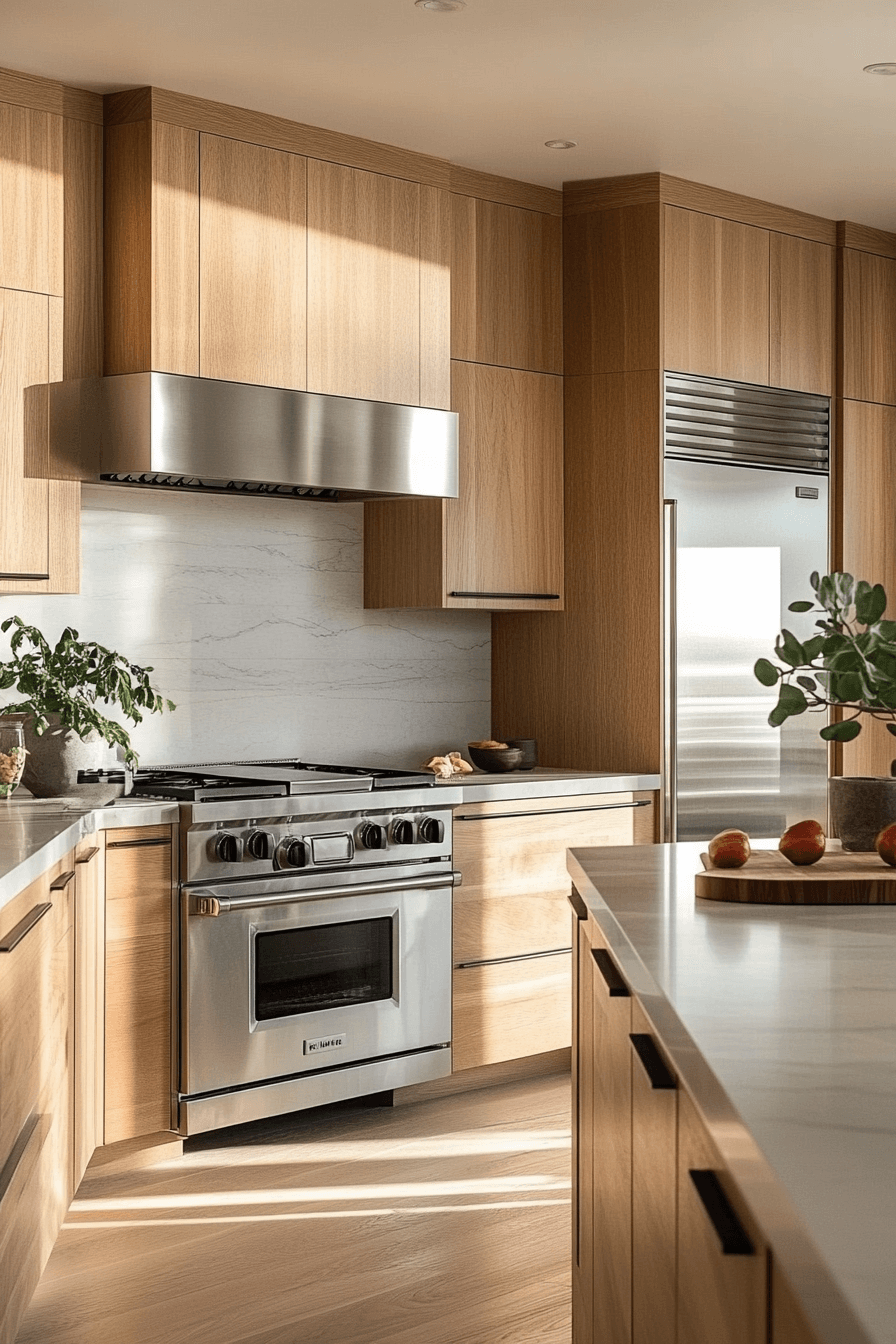 light oak kitchen cabinets