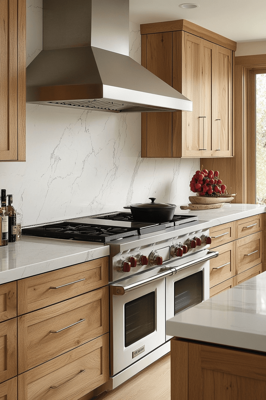 natural maple kitchen cabinets