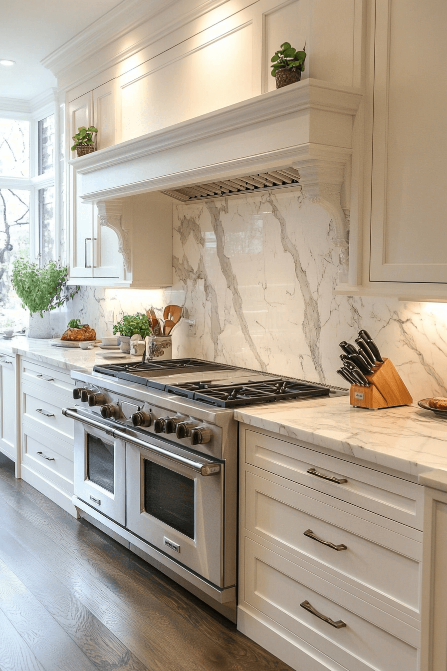 marble backsplash