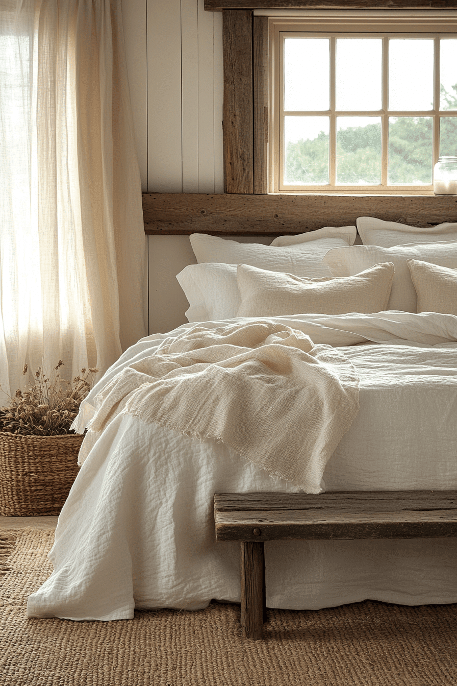 vintage farmhouse bedroom