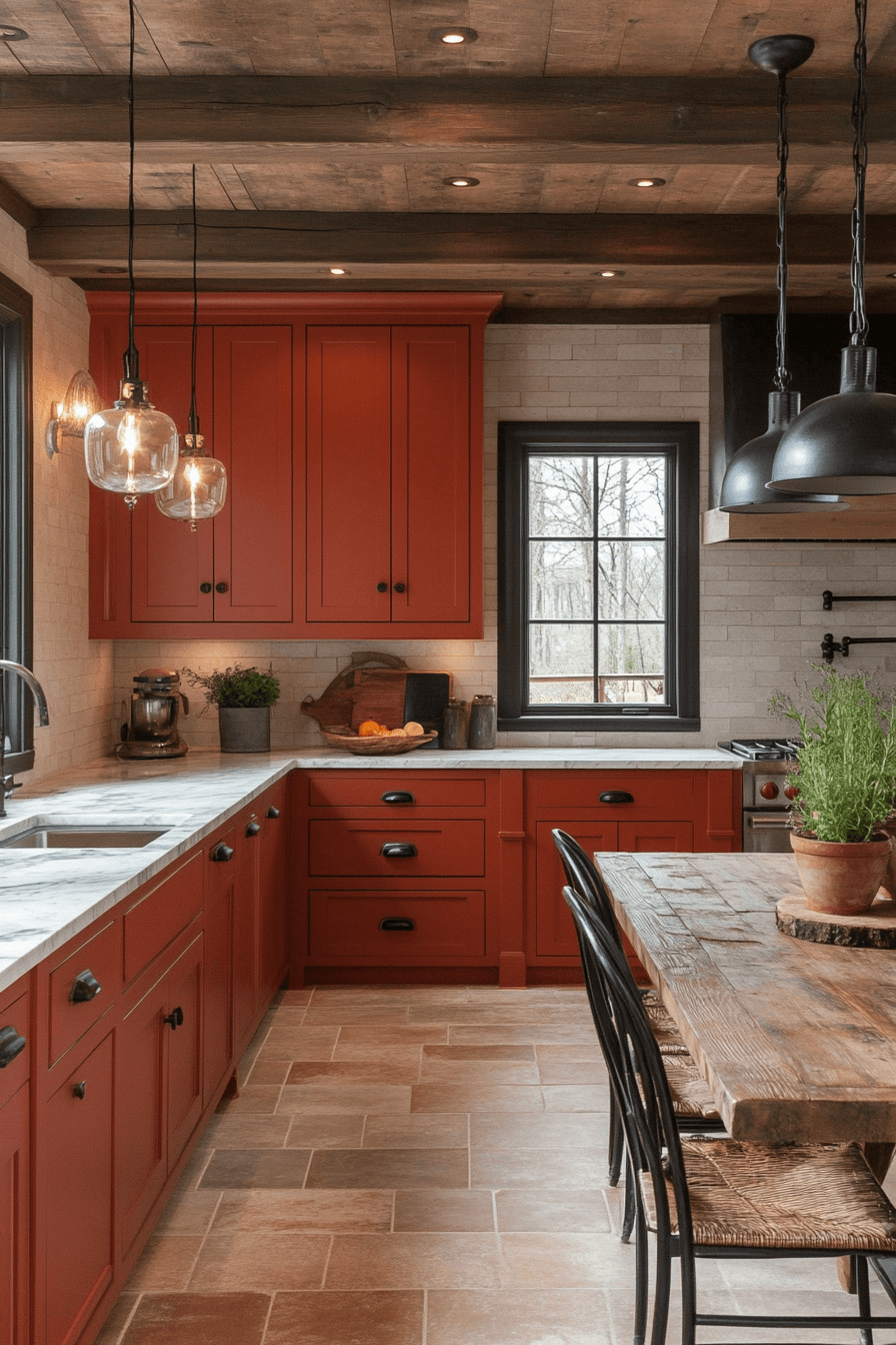 29 Terracotta Kitchen Cabinets That Warm Your Home with Rustic Charm 1 terracotta kitchen cabinets