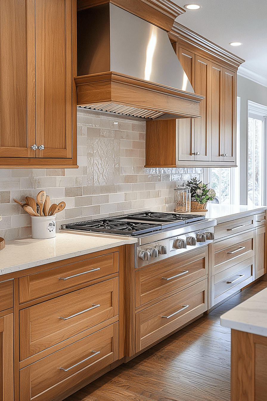 cherry wood kitchen cabinets