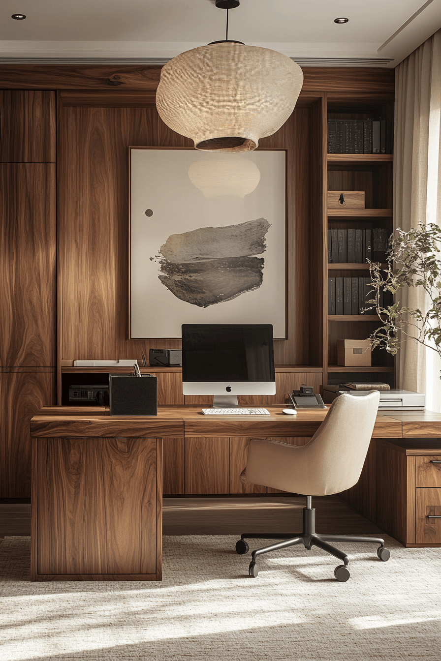 29 Japandi Home Office Ideas for a Peaceful and Productive Space 10 japandi home office