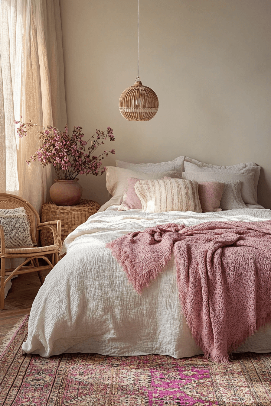 cozy boho bedroom