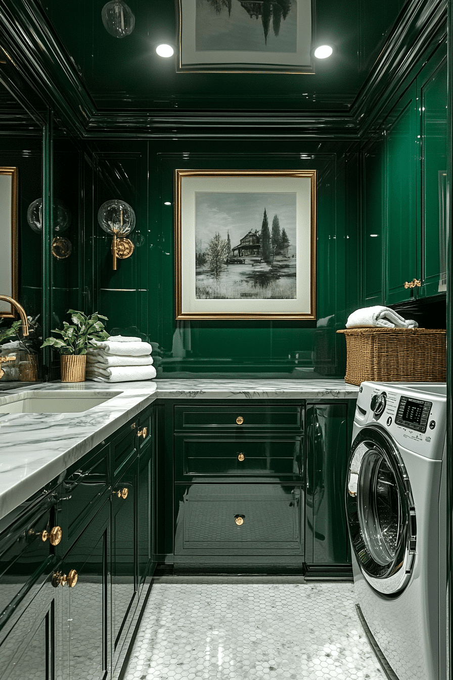 29 Green Laundry Room Designs For A Cheerful And Refreshing Space ...