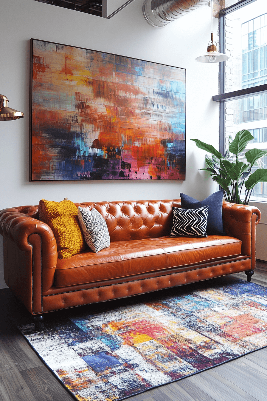 29 Cognac Couch Living Room Ideas That Bring Warm Elegance And Lasting ...