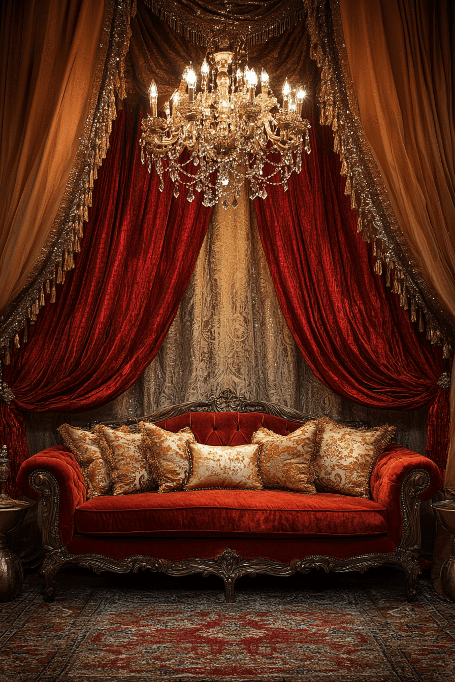 rust couch living room ideas