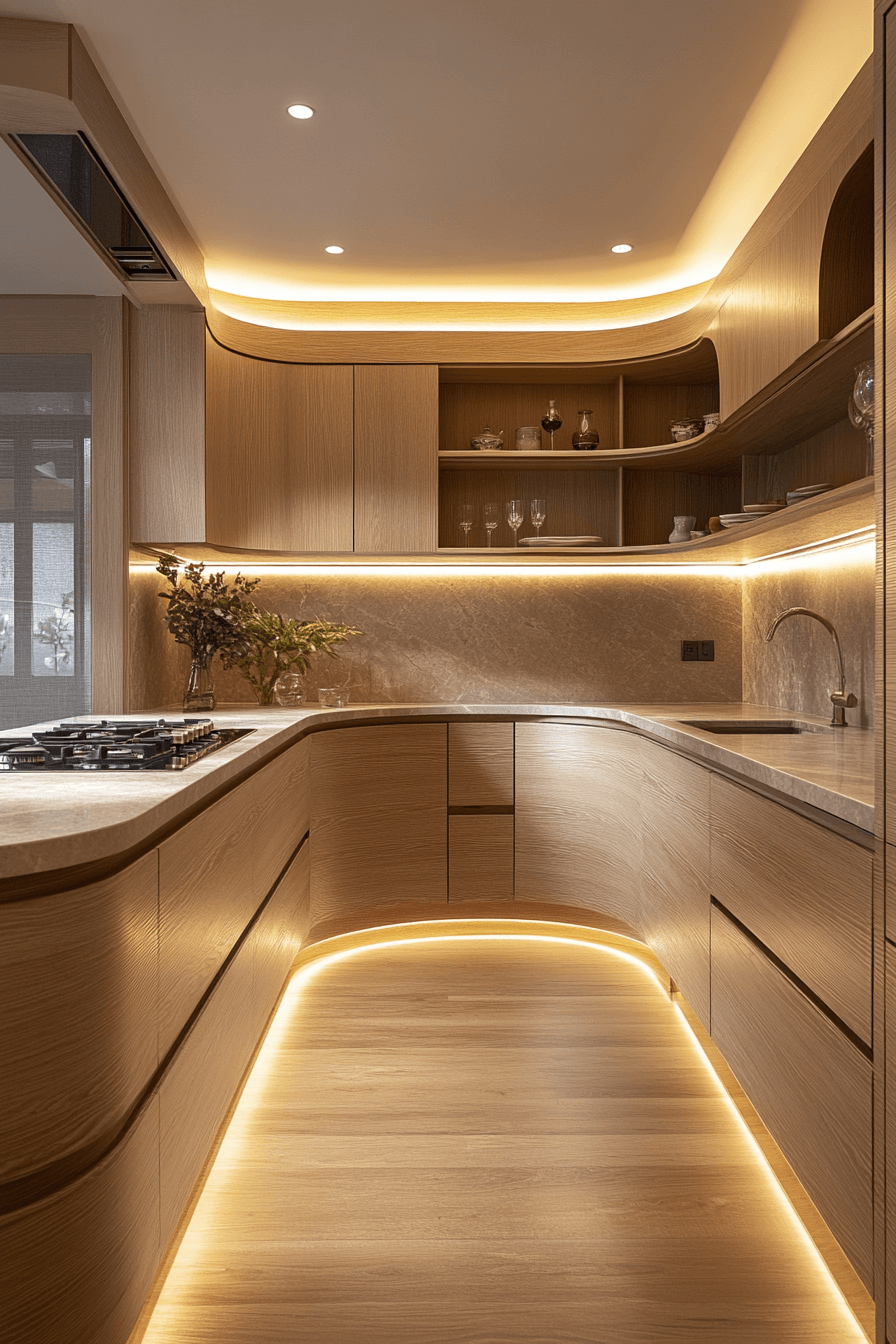 light oak kitchen cabinets