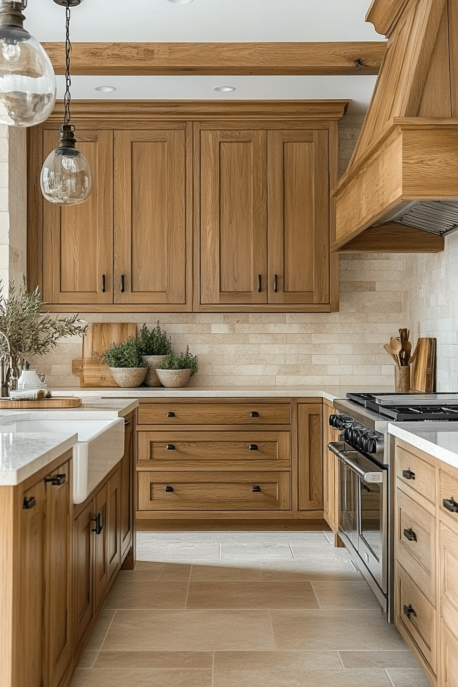 29 Warm Wood Kitchen Cabinets That Bring Natural Beauty and Cozy Charm 11 warm wood kitchen cabinets