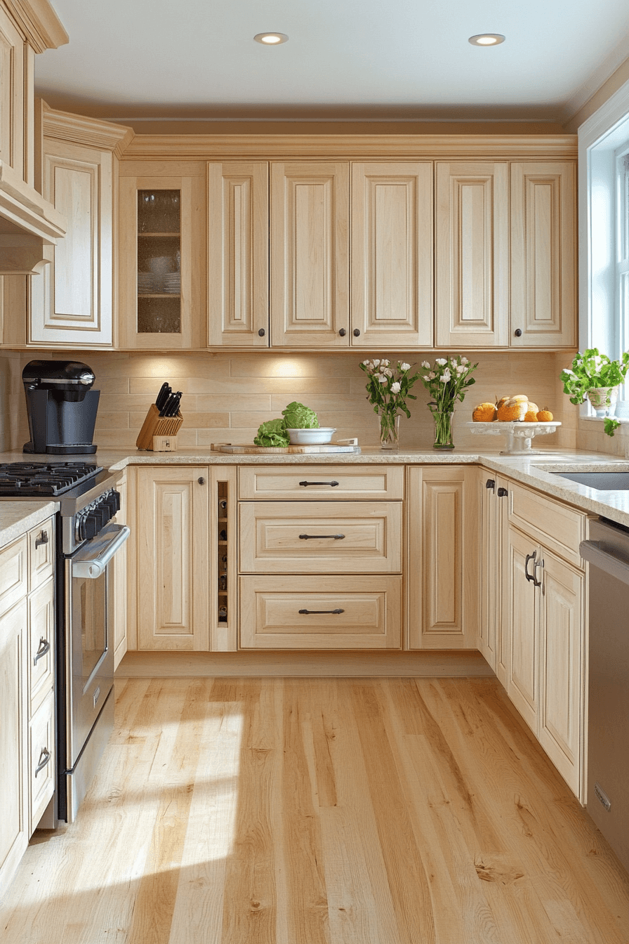29 Light Maple Kitchen Cabinets That Bring Bright Warmth and Lasting Style 11 light maple kitchen cabinets