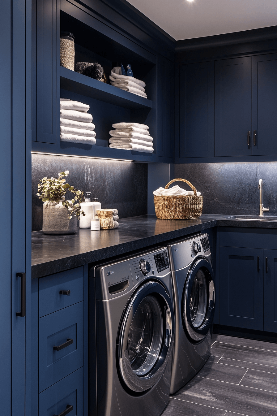 29 Blue Laundry Room Inspirations That Spark Happiness Every Wash Day ...