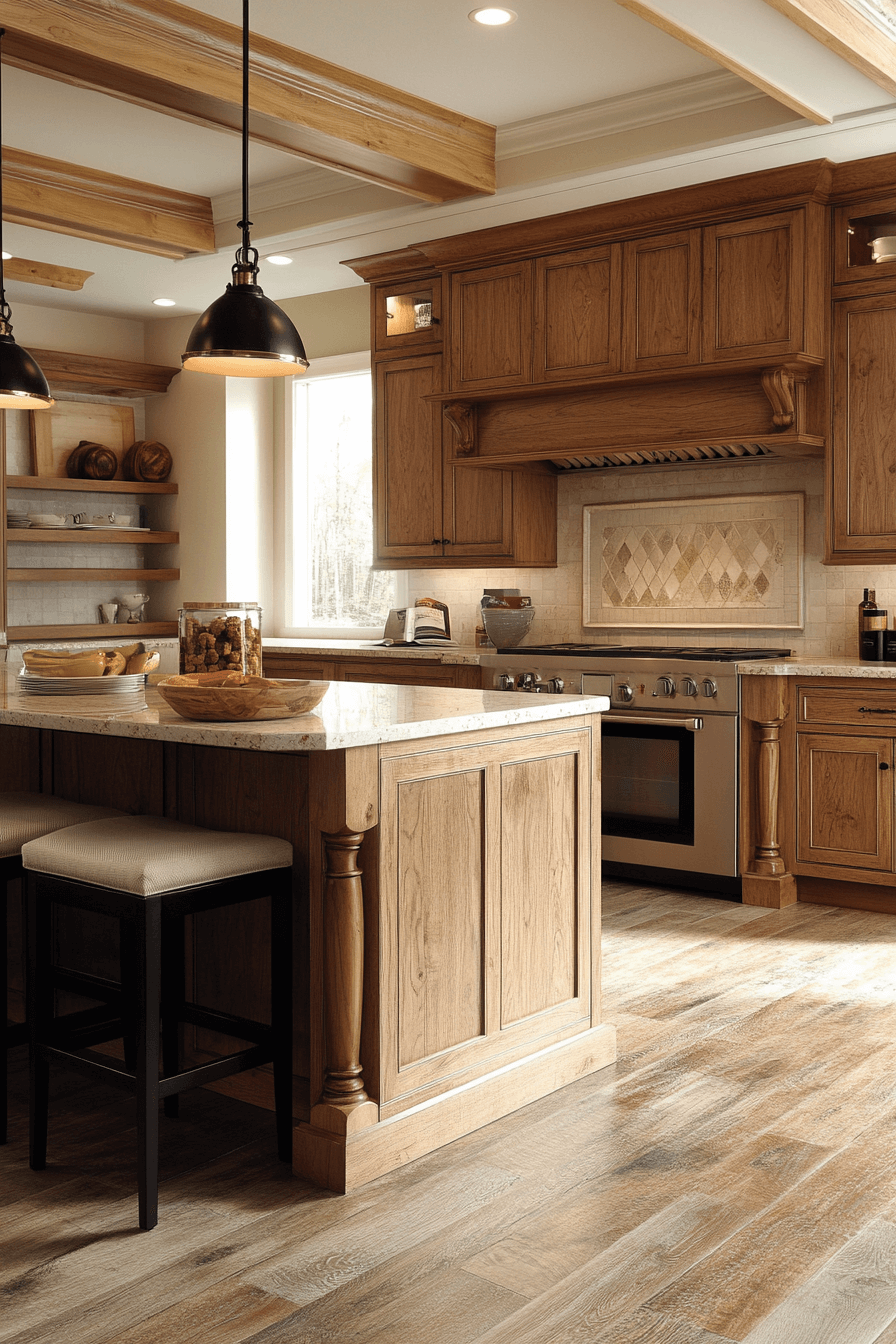 light oak kitchen cabinets
