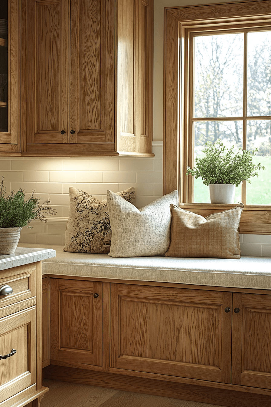 pale oak kitchen cabinets