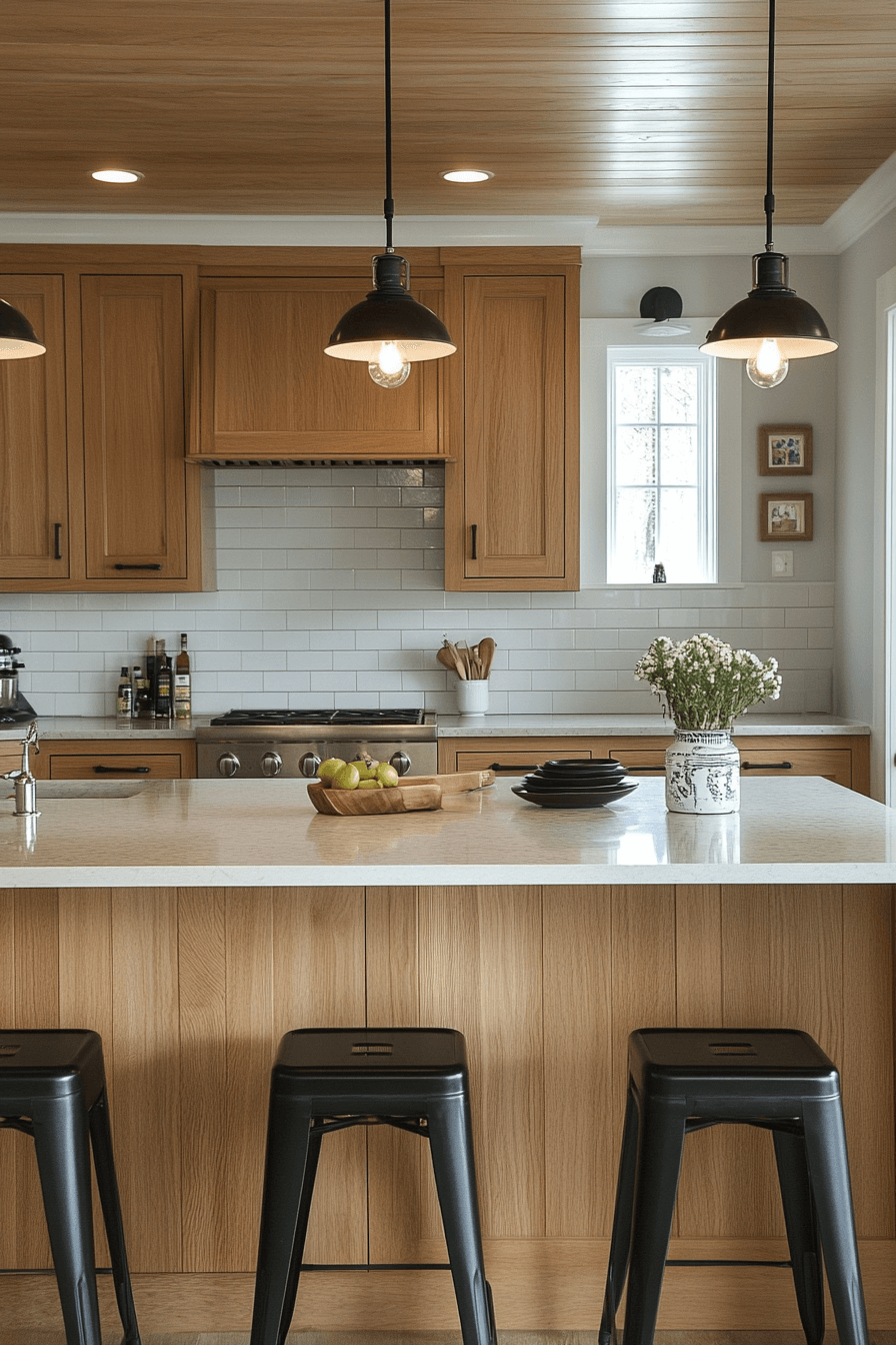 light oak kitchen cabinets