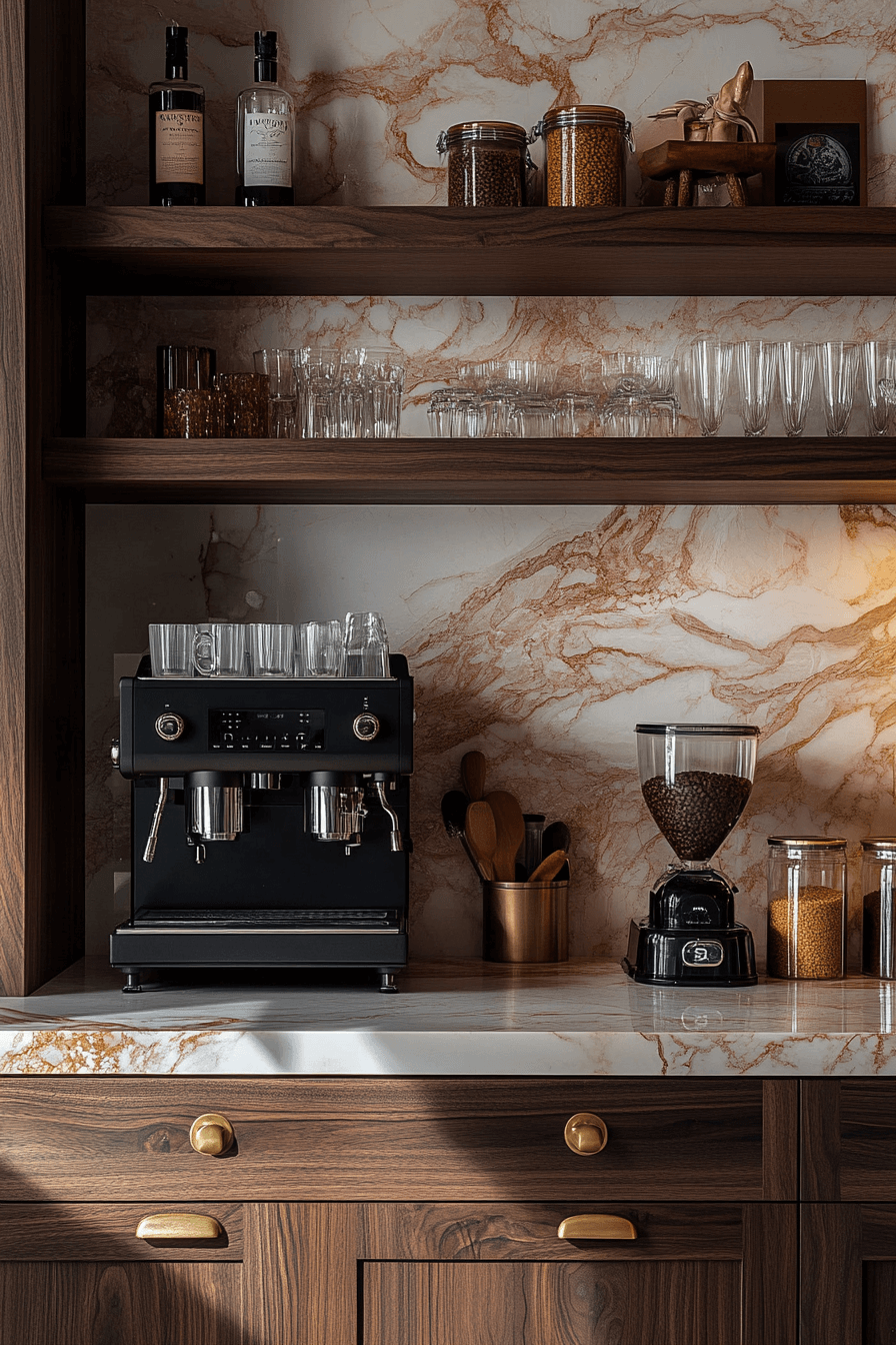 stone backsplash kitchen