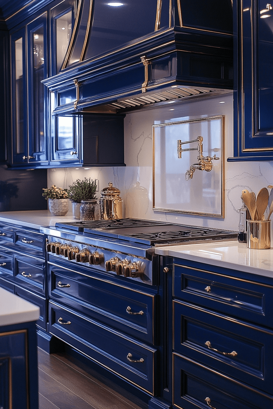 29 Blue and White Kitchen Cabinets That Bring Fresh Style and Lasting Charm 12 blue and white kitchen cabinets