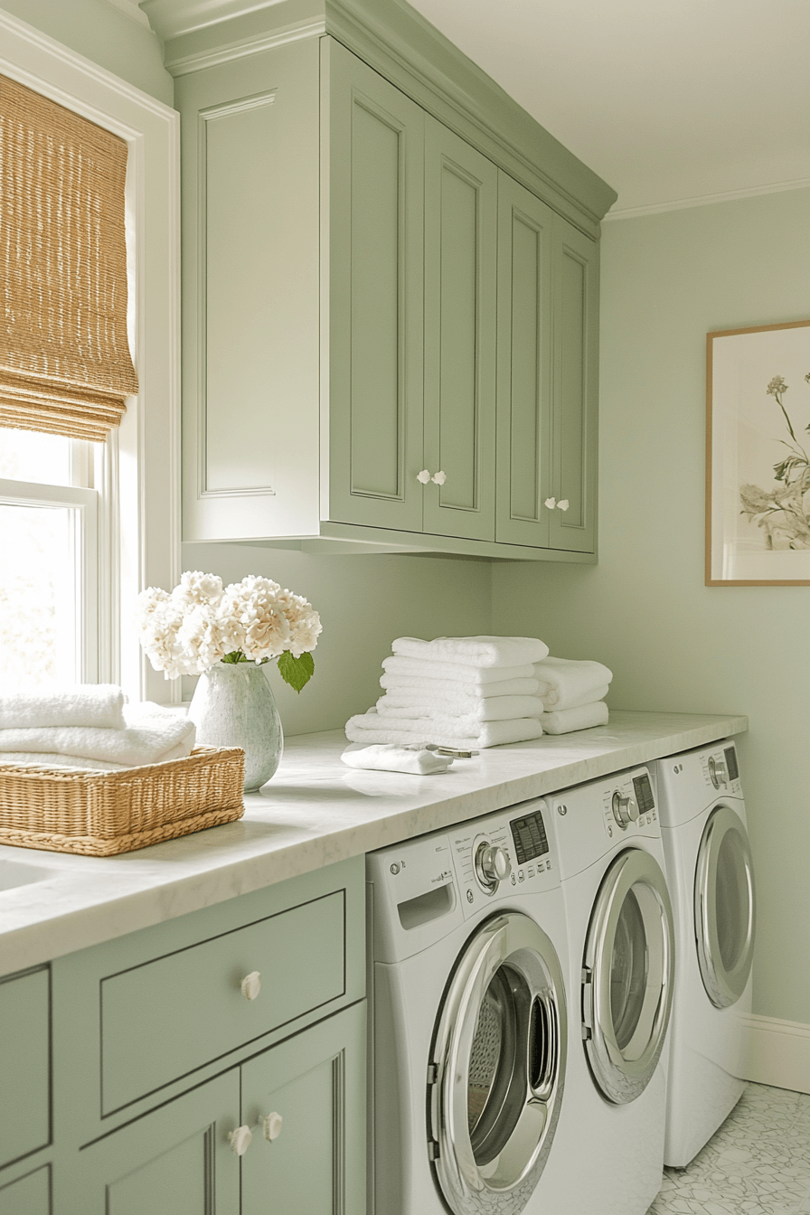 29 Green Laundry Room Designs For A Cheerful And Refreshing Space ...