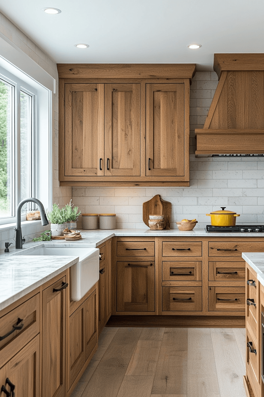 29 Warm Wood Kitchen Cabinets That Bring Natural Beauty and Cozy Charm 12 warm wood kitchen cabinets