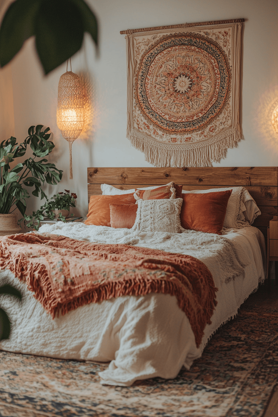 cozy boho bedroom