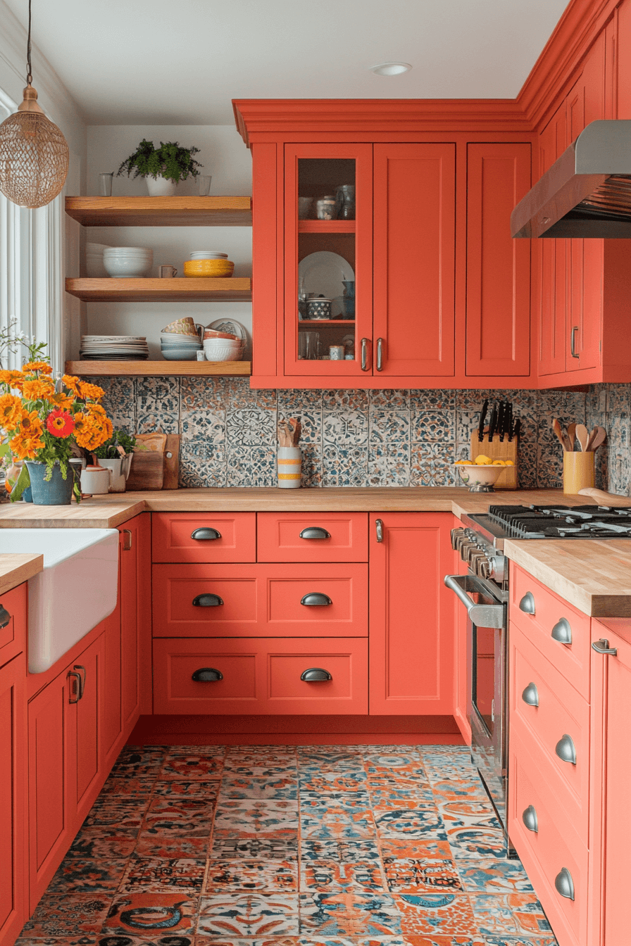 29 Terracotta Kitchen Cabinets That Warm Your Home with Rustic Charm 12 terracotta kitchen cabinets