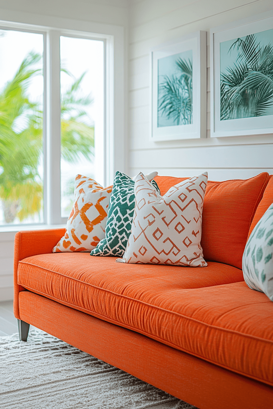 rust couch living room ideas