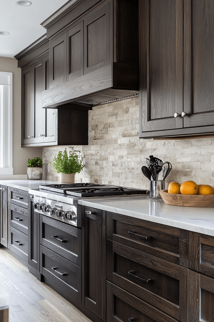 29 Dark Oak Kitchen Cabinets That Add Warmth and Lasting Elegance 13 dark oak kitchen cabinets