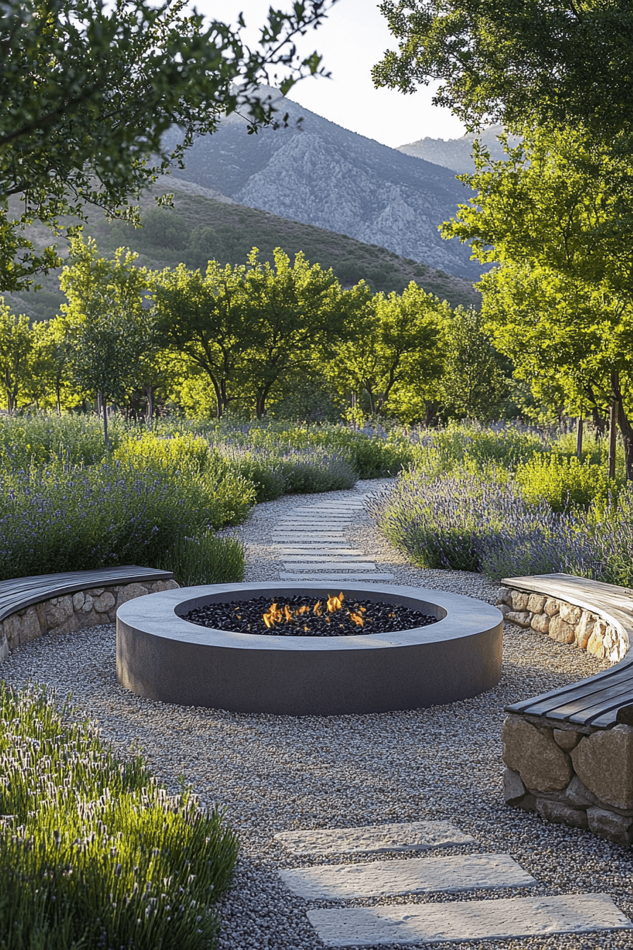 outside firepit ideas