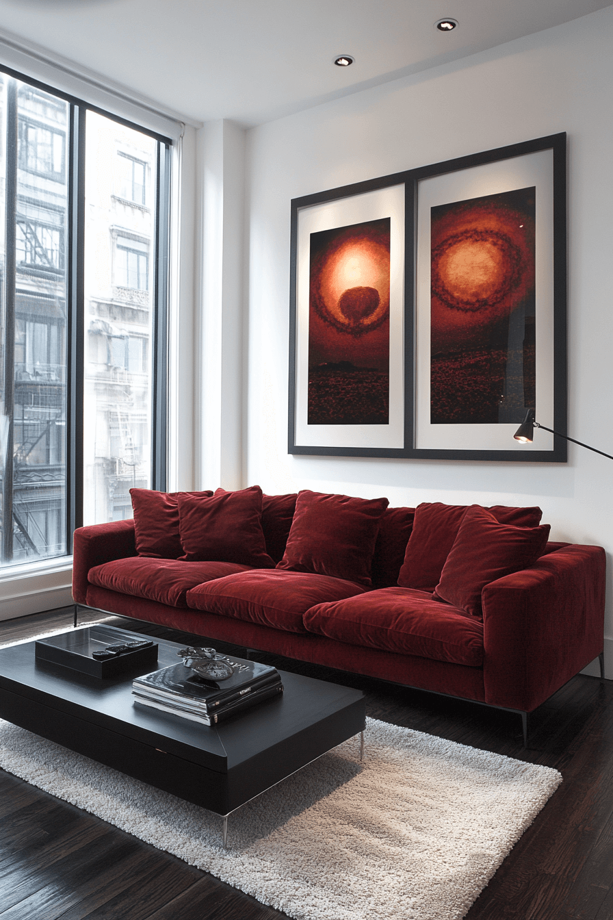 29 Red Couch Living Rooms That Bring Bold Style and Cozy Warmth 13 red couch living room