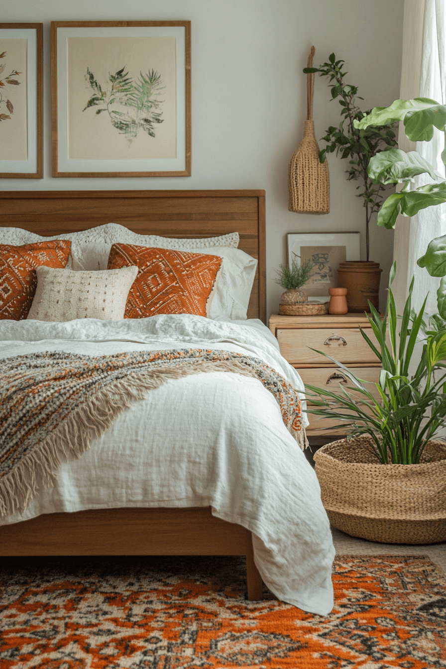 cozy boho bedroom