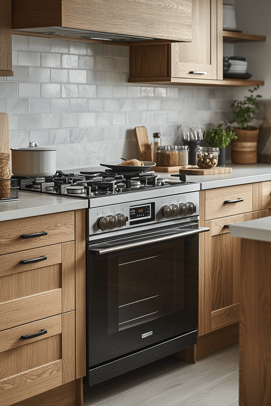 pale oak kitchen cabinets