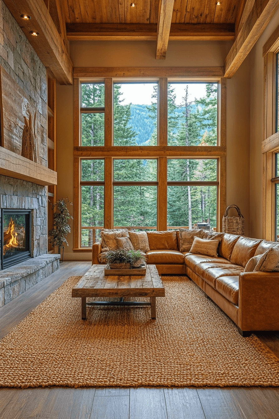 dark couch living room