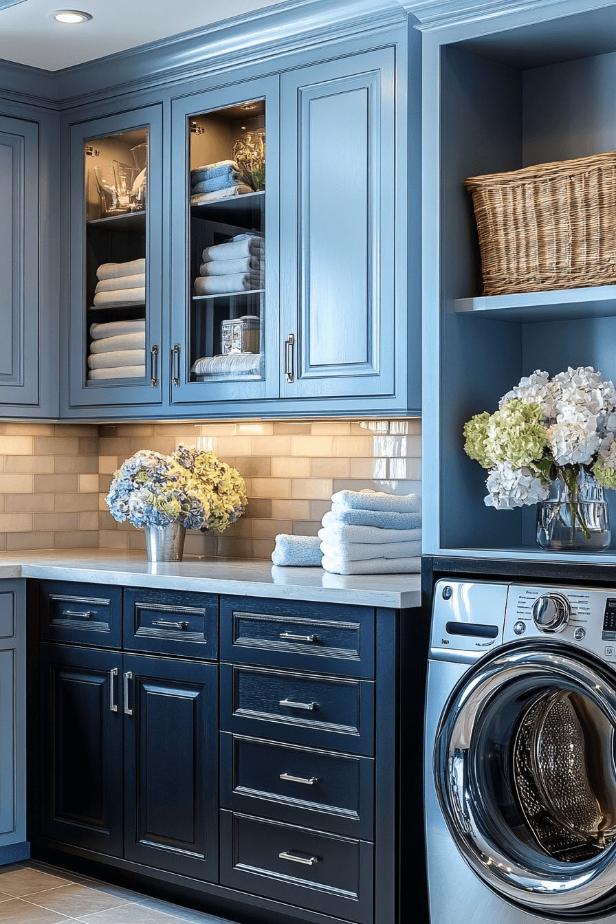 29 Blue Laundry Room Inspirations That Spark Happiness Every Wash Day ...