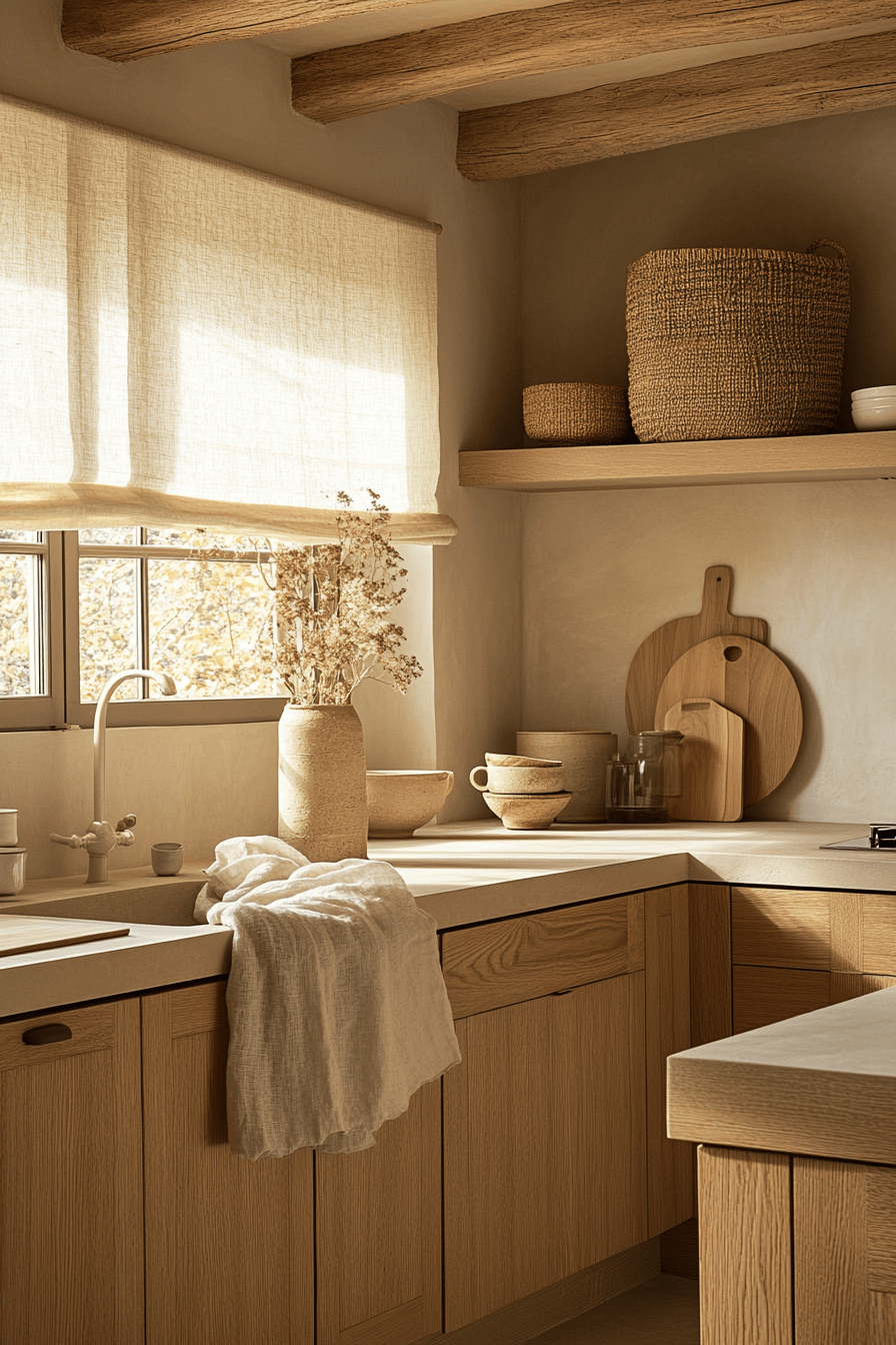 pale oak kitchen cabinets