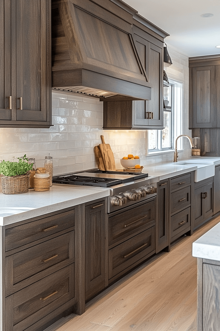 29 Dark Oak Kitchen Cabinets That Add Warmth and Lasting Elegance 14 dark oak kitchen cabinets
