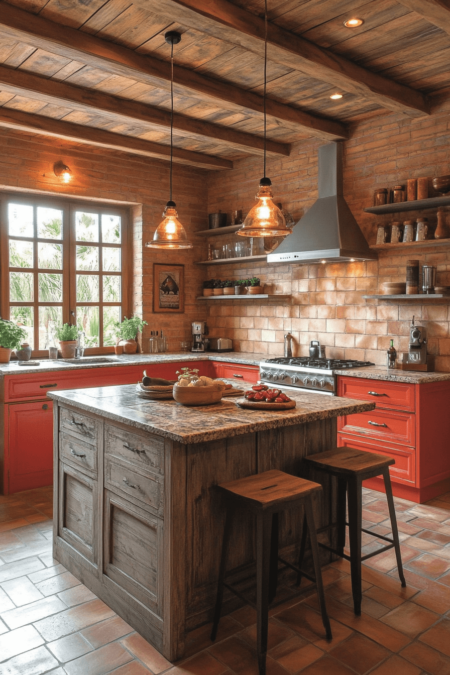 29 Terracotta Kitchen Cabinets That Warm Your Home with Rustic Charm 14 terracotta kitchen cabinets