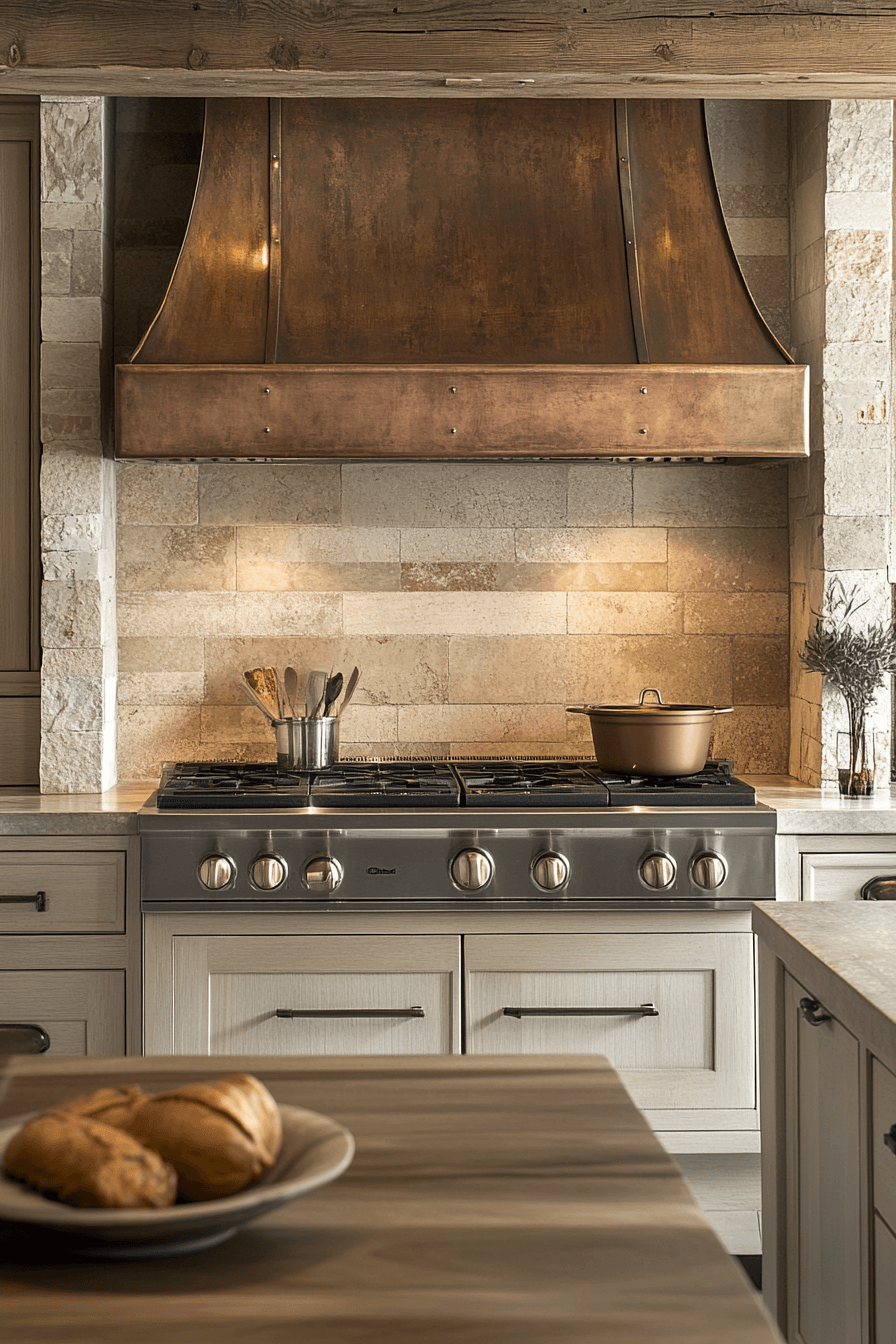 rustic kitchen backsplash