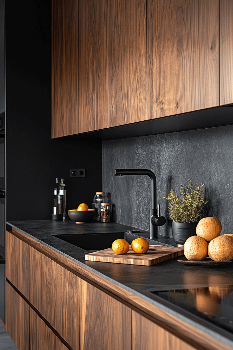 29 Dark Walnut Kitchen Cabinets That Bring Timeless Elegance and Charm 14 dark walnut kitchen cabinets