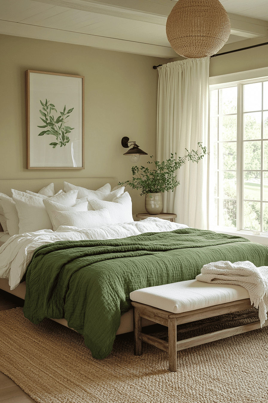 Beige And Green Bedroom Ideas