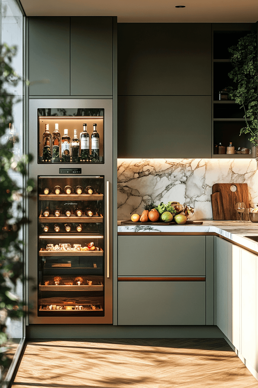 olive green kitchen cabinets