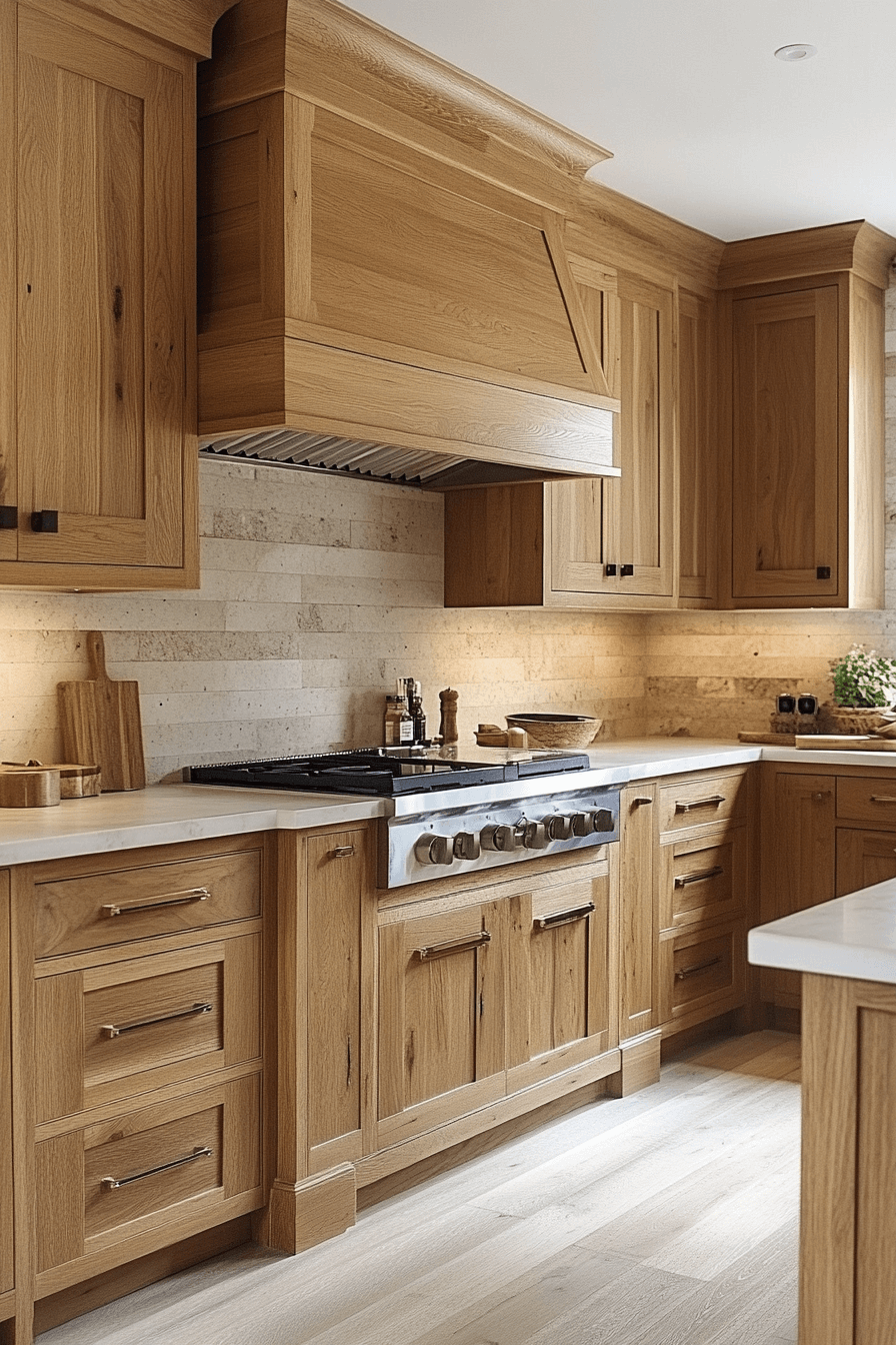 29 Golden Oak Kitchen Cabinets That Add Warmth, Glow, and Lasting Style 15 golden oak kitchen cabinets