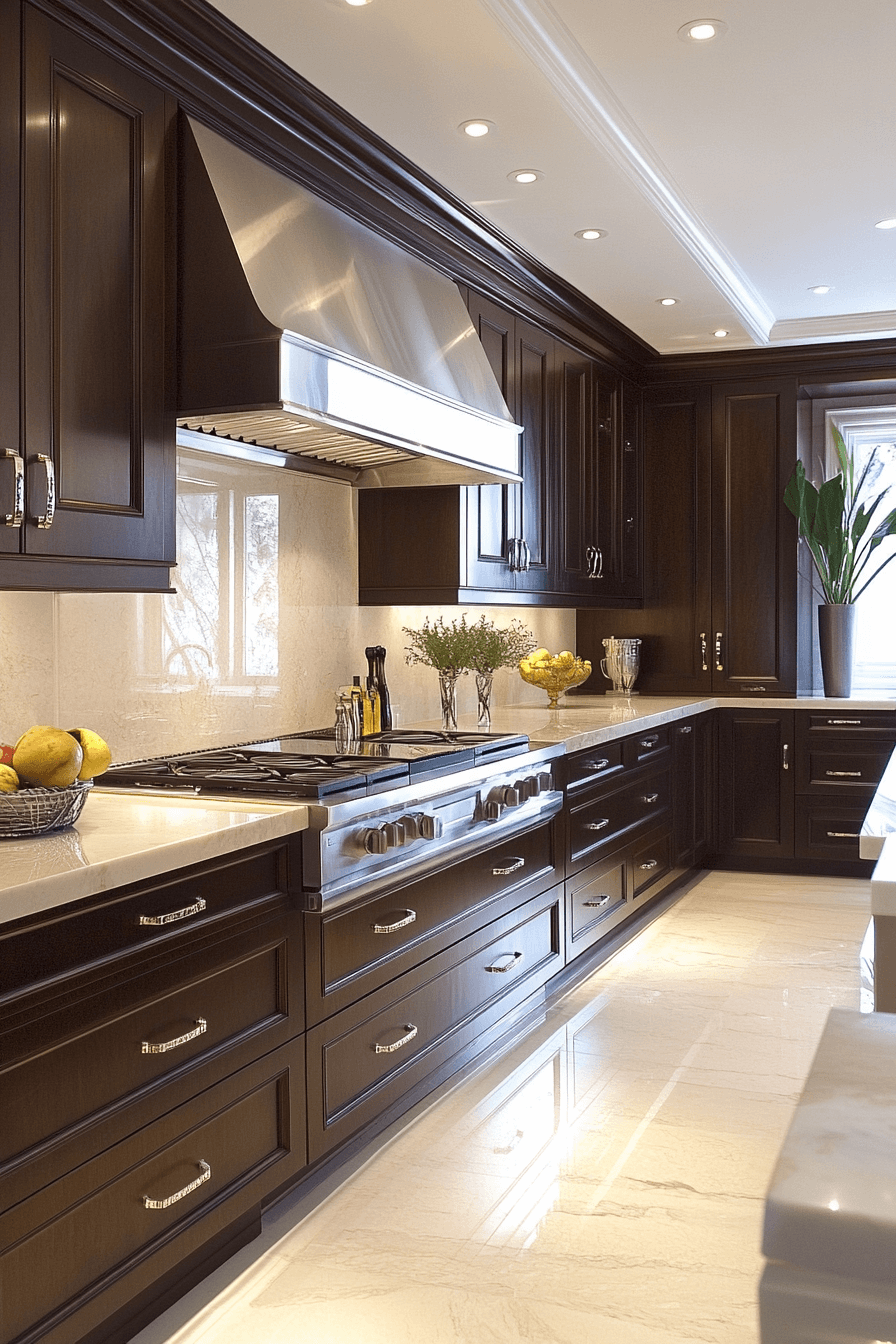 29 Dark Walnut Kitchen Cabinets That Bring Timeless Elegance and Charm 15 dark walnut kitchen cabinets