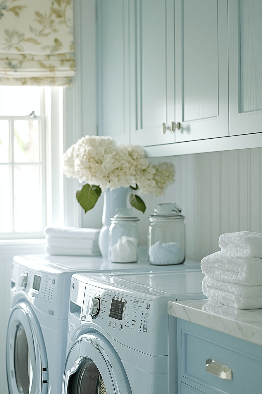 29 Blue Laundry Room Inspirations That Spark Happiness Every Wash Day ...