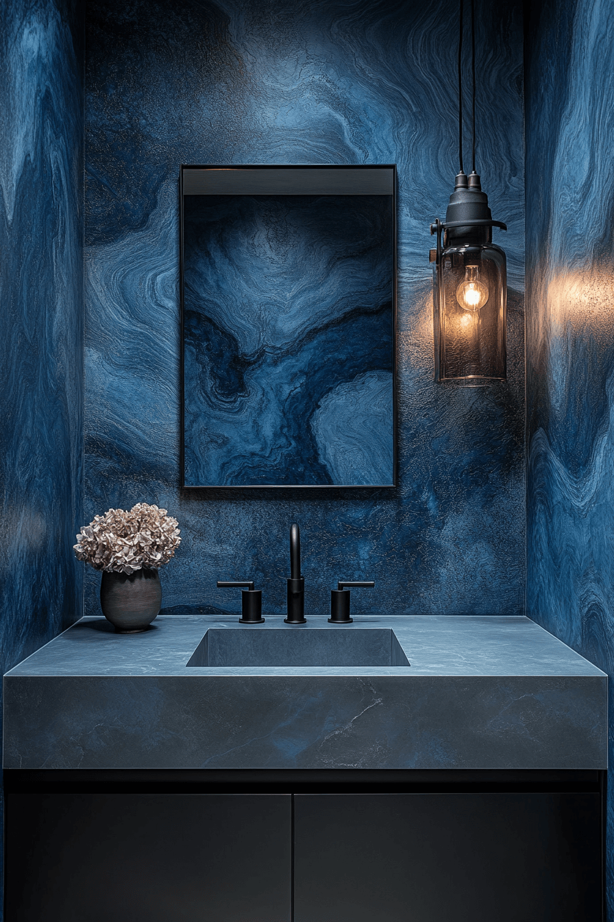 moody powder room