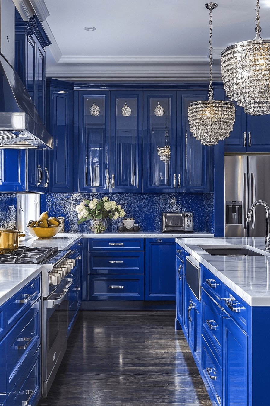 29 Blue and White Kitchen Cabinets That Bring Fresh Style and Lasting Charm 15 blue and white kitchen cabinets