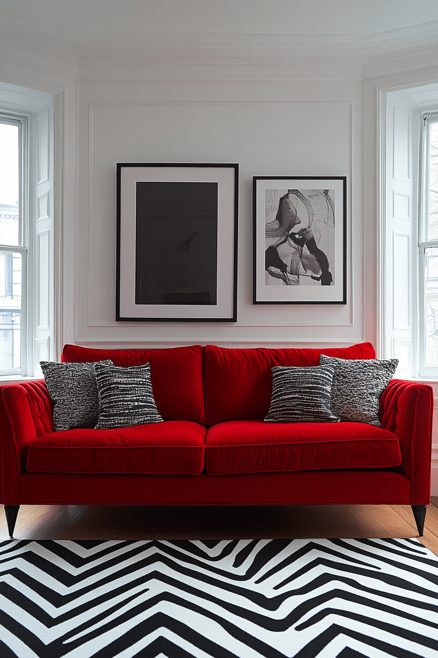 29 Red Couch Living Rooms That Bring Bold Style and Cozy Warmth 16 red couch living room