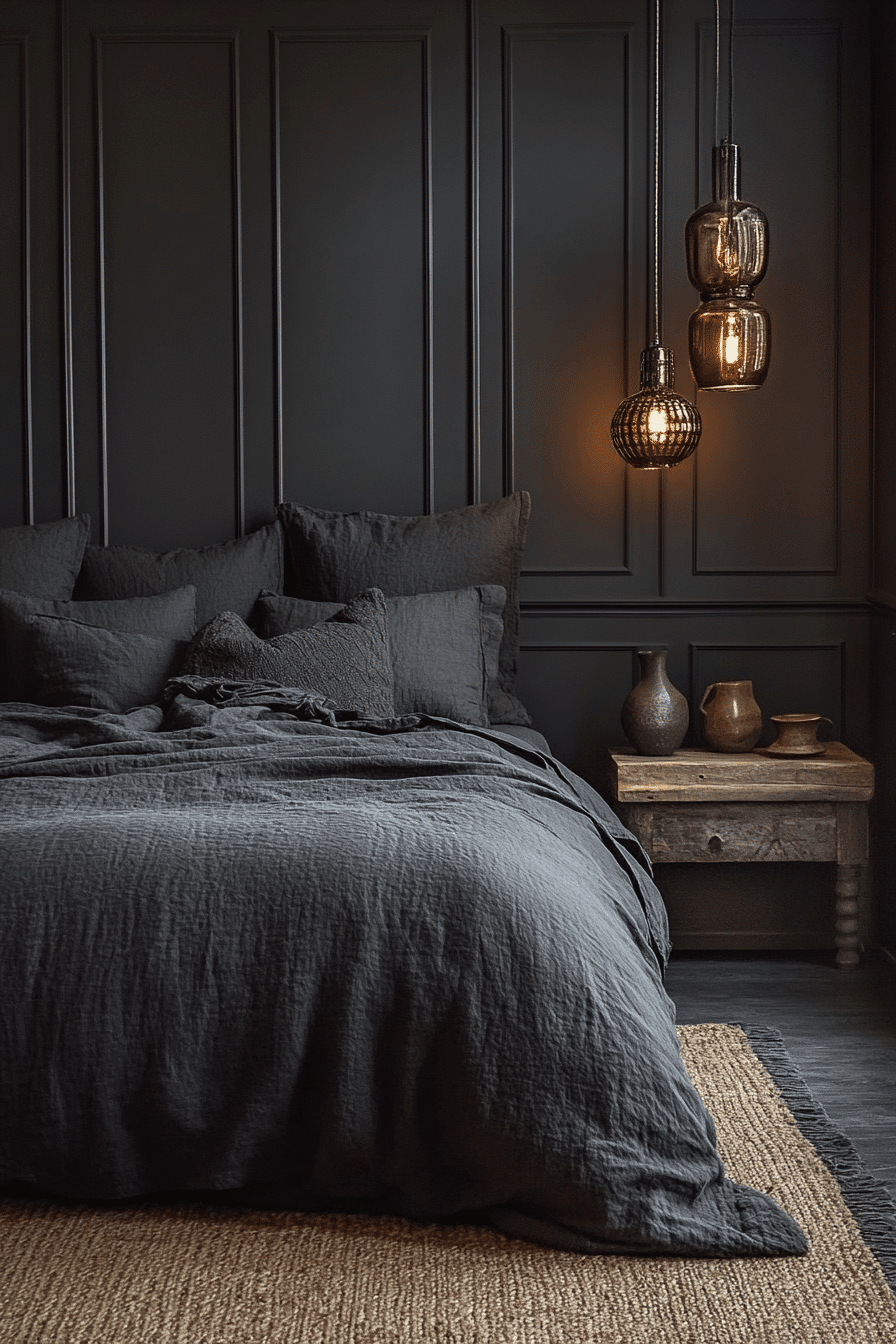 dark cottagecore bedroom