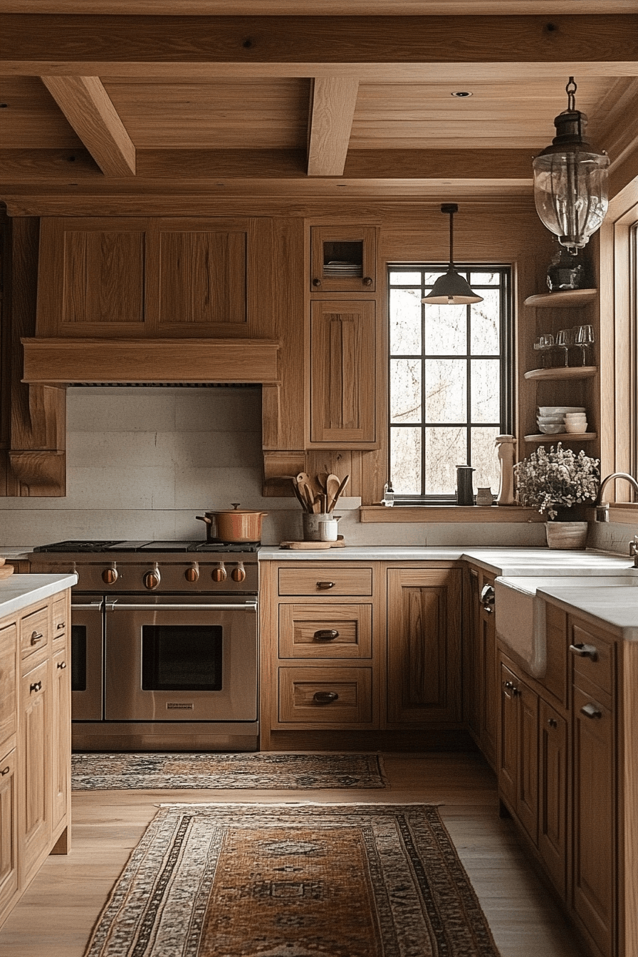 29 Warm Wood Kitchen Cabinets That Bring Natural Beauty and Cozy Charm 16 warm wood kitchen cabinets