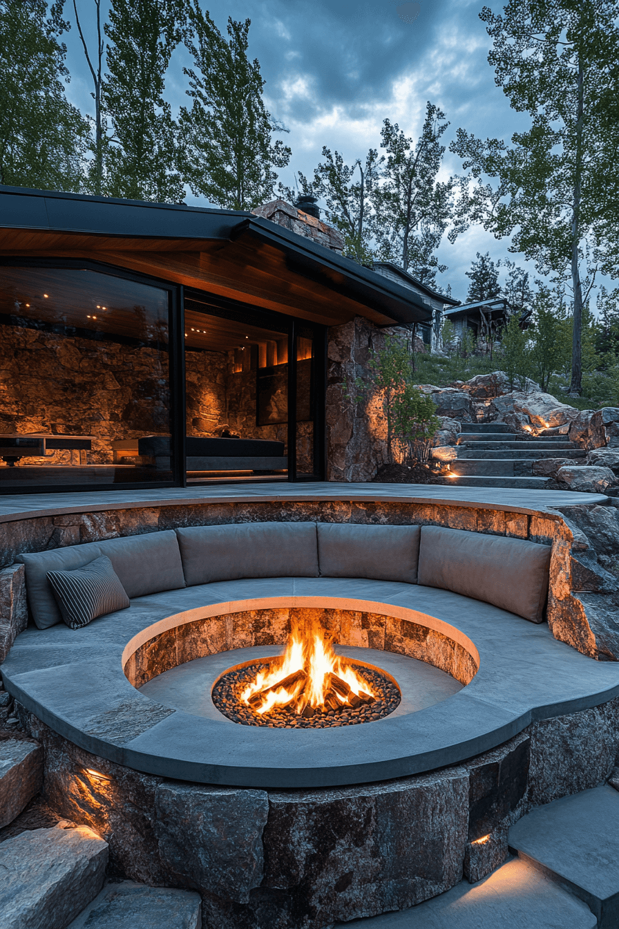 outside firepit ideas